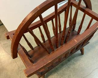 Wooden Magazine Rack