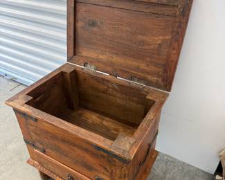 Antique Wooden Storage Chest