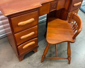 Cushman Wood Desk w/ Chair