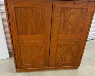 Antique Wooden Storage Cabinet
