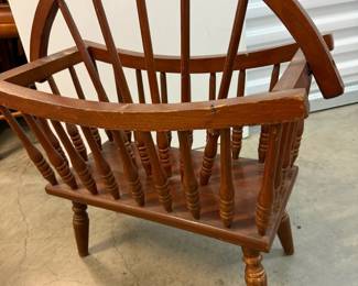 Wooden Magazine Rack