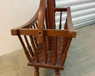 Wooden Magazine Rack