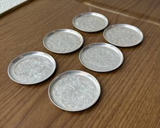 Aluminum Decorative Coaster Set