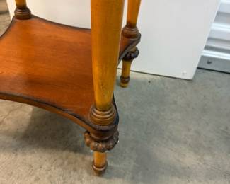 Carved Wooden Side Table