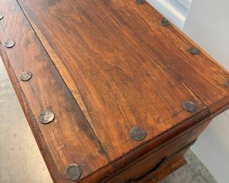 Antique Wooden Storage Chest