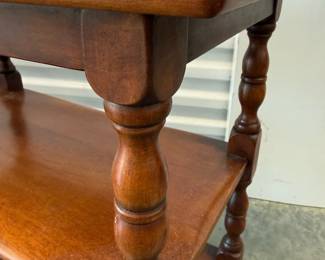 Pair Vintage Wood Side Tables