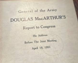 Douglas MacArthur 1951 Report Record
