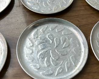 Aluminum Decorative Coaster Set