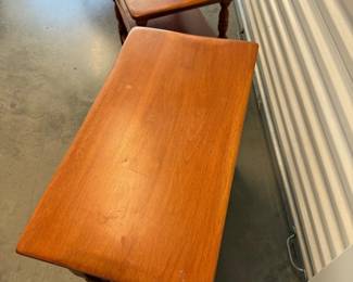 Pair Vintage Wood Side Tables