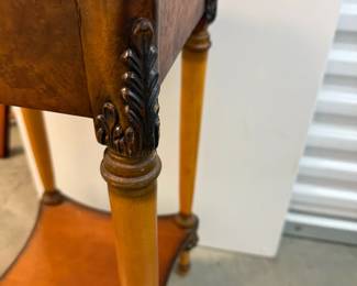Carved Wooden Side Table