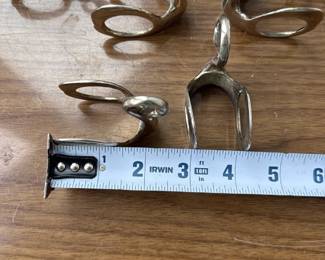 Silver plated Swan Napkin Rings Set (8)