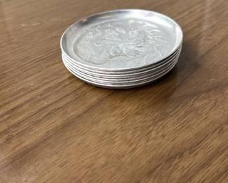 Aluminum Decorative Coaster Set