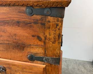 Antique Wooden Storage Chest