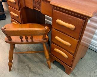 Cushman Wood Desk w/ Chair