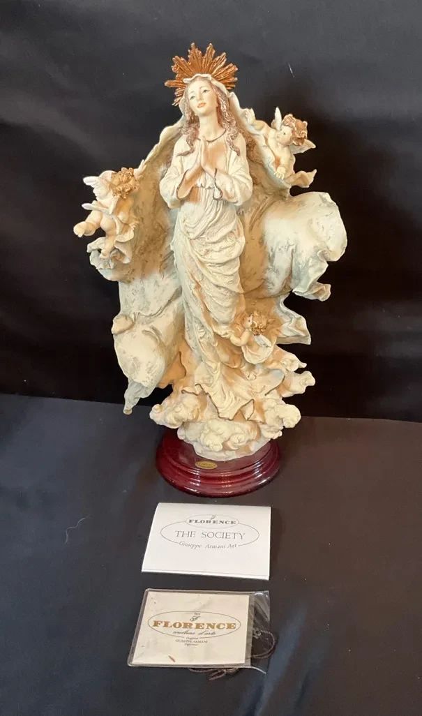 001 The Assumption Sculpture by Giuseppe Armani