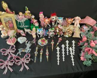 Pretty Pink Christmas Ornaments