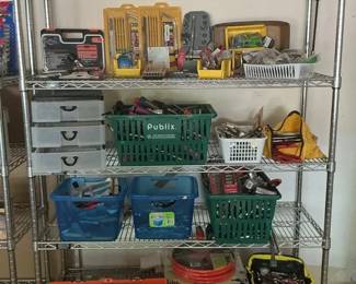 Hand Tools With Rolling Shelves