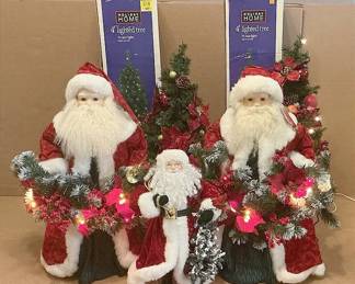 Santas, Trees, And Lights