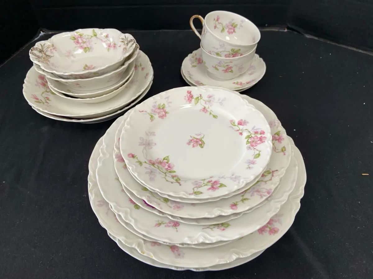 2 Sets Of Haviland Limoges Porcelain Dinnerware 9 Pieces