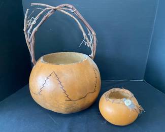 Gourd Basket And Bowl