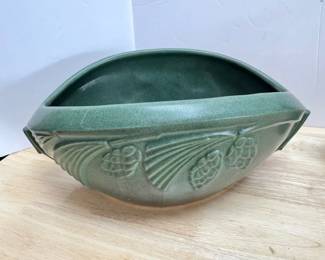Frankoma Pottery Pinecone Console Bowl