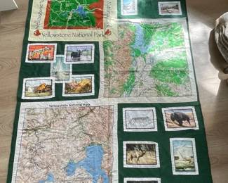 58 X 39 Handmade Blanket Of Yellowstone National Park