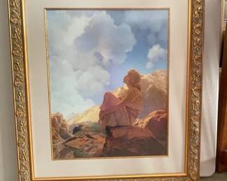 275 X 32 Framed Print Morning By Maxfield Parrish