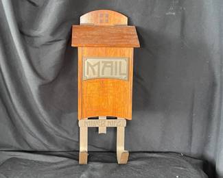 AntiqueStyle Wall Hanging Mail Box Handcrafted From Wood  Metal