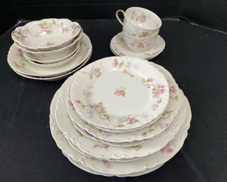 2 Sets Of Haviland Limoges Porcelain Dinnerware 9 Pieces