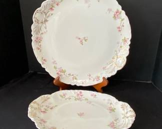 Haviland Limoges China 2 Serving Platters