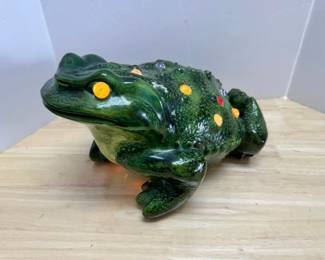 Ceramic Frog Lamp