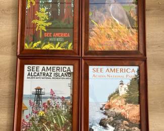 4See America Framed Prints Alcatraz Muir Acadia  Loxahatchee