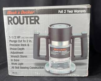 Black  Decker Router Model 7615 New In Box
