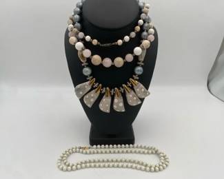 Stone and Ceramic Bead Necklaces