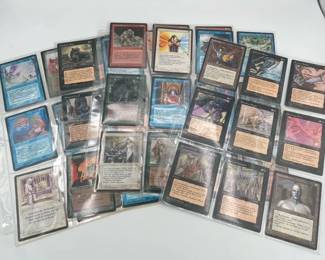 Five Sheets Of Magic The Gathering Cards