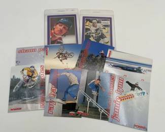 Collection of 10 Sports Trading Cards with Hockey and Vans Cards