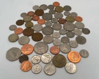 Assortment of British Australian and Irish Coins