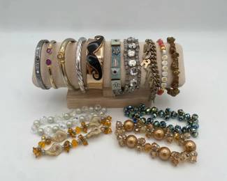 Beaded and Cuff Costume Jewelry Bracelets