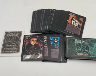Collection of Jyhad Gothic Horror Game Cards with Deckmaster Booklet