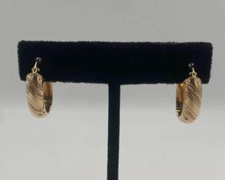14k Gold Hoop Earrings
