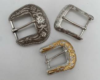Vintage Silvertone Belt Buckles