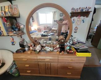 Dresser and mirror