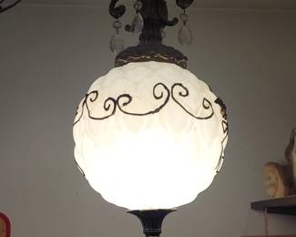 Hollywood Regency swag lamp