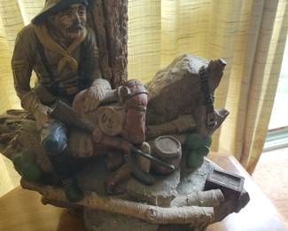 1980's Lost Dutchman Mine table lamp