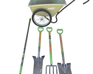 AMES Garden Tool Yard Cart Set 5Piece