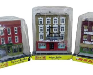 Electric Train Town Buildings Decor Bundle