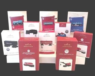 Hallmark Keepsake Lionel Die Cast Train Ornaments 10 Pc