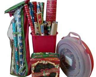 Christmas Wrapping Paper Load And Wreath Bundle