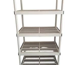 HDX 5 Tier Plastic Utility Storage Shelving Unit