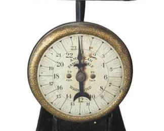 Vintage American Family Scale 24 Lbs Antique Kitchen Counter Decor